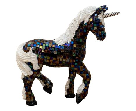Angus‘Loki’MosaicApprox max dimensions: 100cm x 31cms x 92cmDesigned by Angus in a similar style to our large unicorn Freya!L