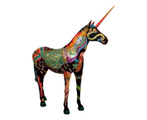 Susannah Peacock‘Ukuphilisia Amanzi’Acrylic paint on a hollow fibreglass statueMeasures: 229 x 50 x 209cmApprox weight: 57kgB