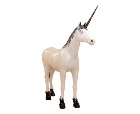 Angus‘Freya’Mosaic on fibreglass bodyMeasures: 229 x 50 x 209cmApprox weight: 100kgThe inspiration for Freya the Unicorn is f