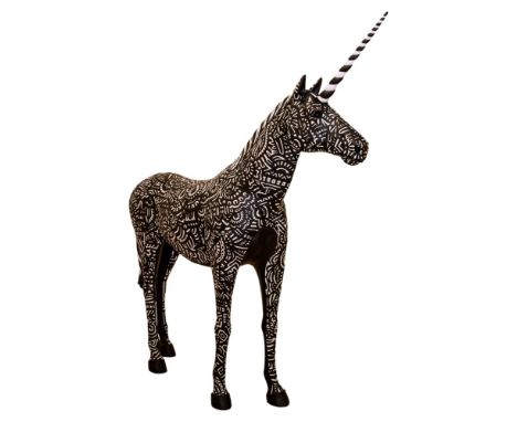 Jess Massam‘Charlie’Acrylic paint on a hollow fibreglass statueMeasures: 229 x 50 x 209cmApprox weight: 57kgArtist Jess says,