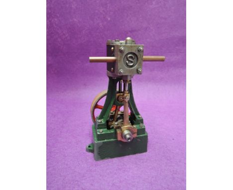 A Stuart live steam vertical engine
