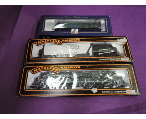 Two Mainline and one Lima 00 gauge diesel locomotives, all boxed