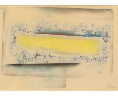 BRITISH SCHOOL, 20TH CENTURY Abstract Composition signed "Riley '59" in pencil lower right, mixed media on paper, 25cm x 35cm
