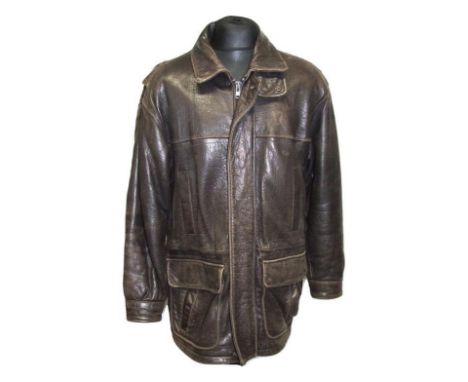 Winlit New York Brown Leather Jacket, size M  CONDITION REPORT 