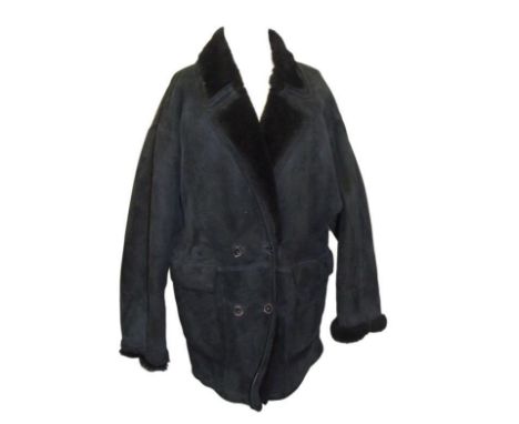 Ladies I Blues (Max Mara) Black Shearling Jacket, size 12  CONDITION REPORT 
