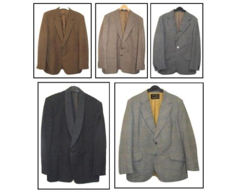 Mens Vintage Jackets incl. Guards, St Michael, Meakers of Piccadilly &amp; Burton Black Wool Tuxedo Jacket, all size 42" ches