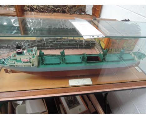 A Norman Hill 1:100th scale model, 28,000 ton D.W Bulk Carrier, Capulet, built by Swan Hunter Shipbuilders LTD, Haverton Hill