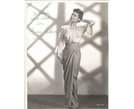Lilly Palmer signed 10 x 8 inch b/w vintage photo to Doris. Condition 7/10. Good condition. All autographs come with a Certif