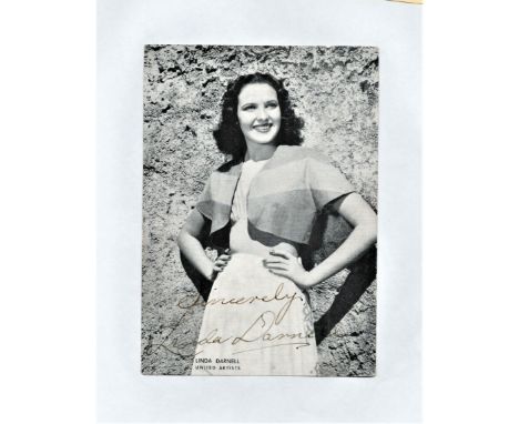 Linda Darnell, vintage 6x4 black and white photograph. Darnell was an American actress who progressed from modelling as a chi