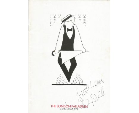 Tommy Steele Singer And Entertainer Signed Vintage London Palladium Programme. Good condition. All autographs come with a Cer