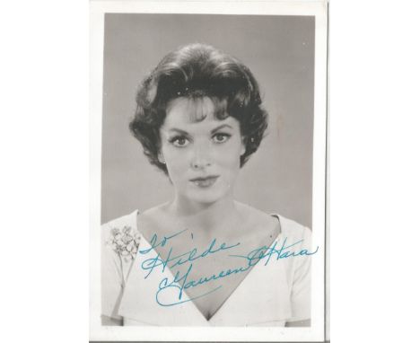 Maureen O'Hara signed 7x5 black and white photo dedicated. Maureen O'Hara (born Maureen FitzSimons; 17 August 1920 - 24 Octob