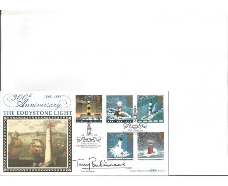 The Eddystone Light 300th Anniversary FDC. Signed by Tony Bullimore. 24/4/1998 Plymouth postmark. Good Condition. All signed 
