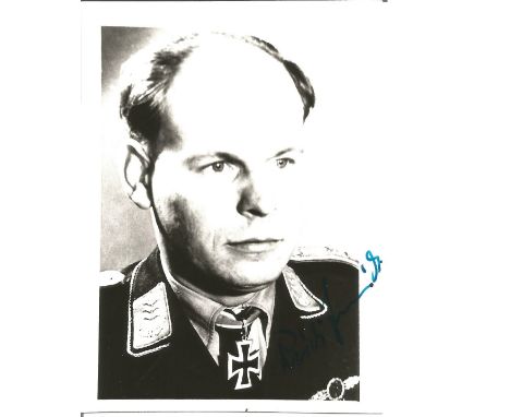 Rudi Schmidt KC signed 6x4 black and white portrait photo. Good Condition. All signed pieces come with a Certificate of Authe