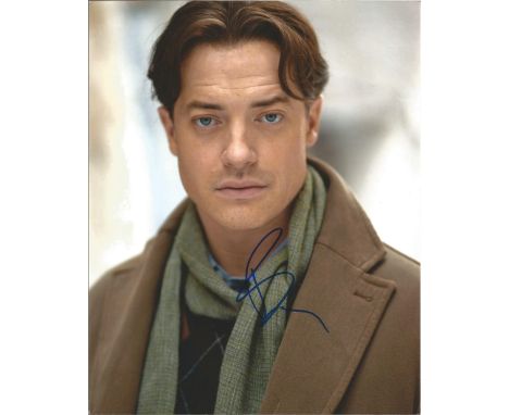 Brendan Fraser signed 10x8 colour photo headshot portrait. Good Condition. All signed pieces come with a Certificate of Authe