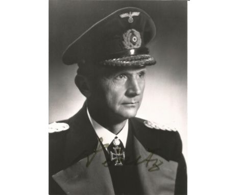 Karl Donitz signed 6x4 black and white portrait photo. Good Condition. All signed pieces come with a Certificate of Authentic