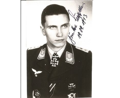 Gunther Loffelbein KC signed 5x3 black and white portrait photo. Good Condition. All signed pieces come with a Certificate of