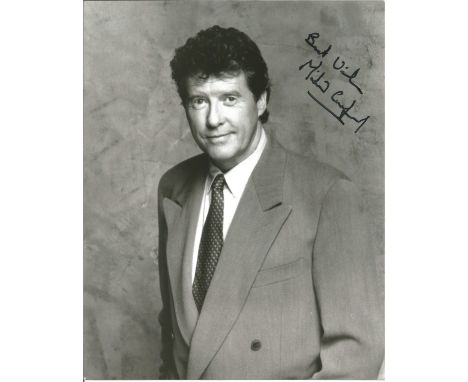 Michael Crawford signed 10x8 b/w half body portrait photo. Good Condition. All signed pieces come with a Certificate of Authe
