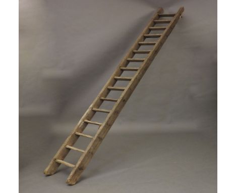 An old barn loft ladder, 323cm long