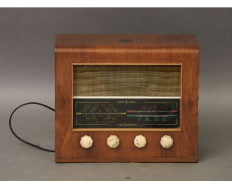 A vintage walnut cased Bush radio