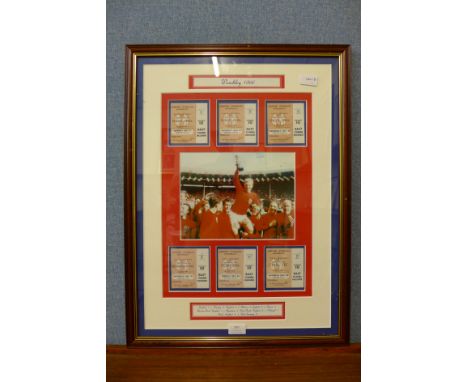 A 1966 World Cup Wembley print, framed 