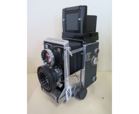 A Mamiya C33 professional twin lens Reflex camera, with Mamiya-Sekor 1.2.8 F80mm lens, no 57663 