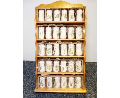Collection of Hummel condiment jars together a collection of "The Flower Fairy" spice jars (2 boxes)