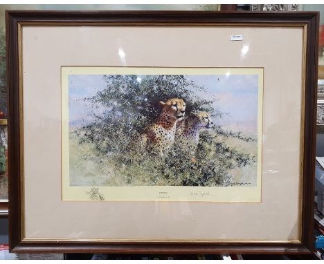 After David Shepherd
"Cheetah" together with further David Shepherd prints&nbsp;including signed and dedicated print of "Hyen