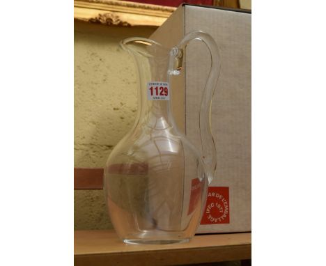 A Baccarat clear glass carafe and decanter and stopper, latter 30cm high, both boxed 