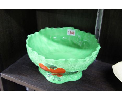 Two Carltonware leaf moulded bowls, largest 27cm wide. 