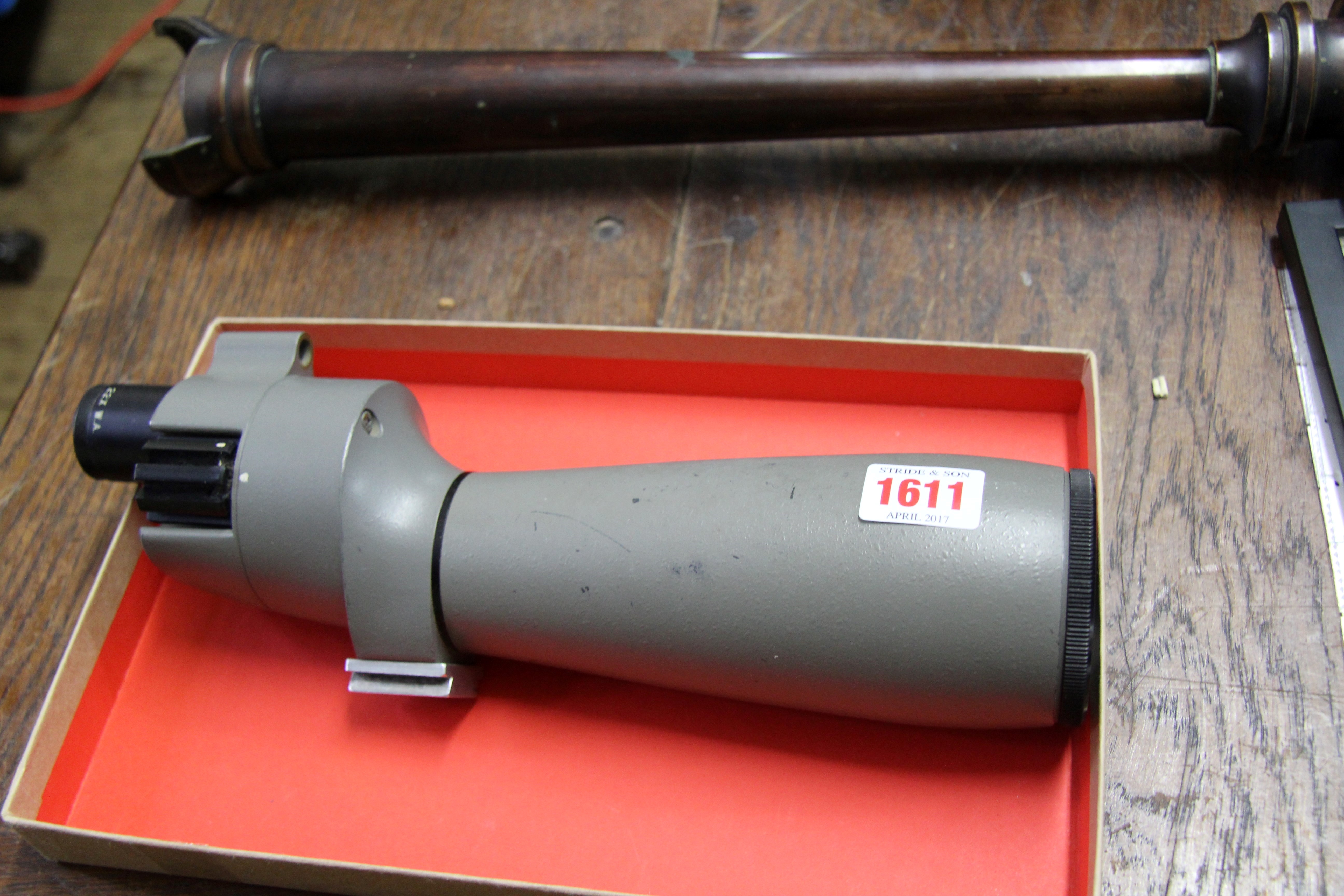 A Bushnell Spacemaster II spotting scope.