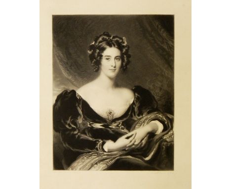 Quantity of pictures and prints to include After Sir Thomas Lawrence, 19th century print, portrait of Lady Lyndhurst signed b