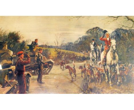 After 'Snaffles' 
Colour hunting print 'The Season 1939-40' signed in pencil on mount