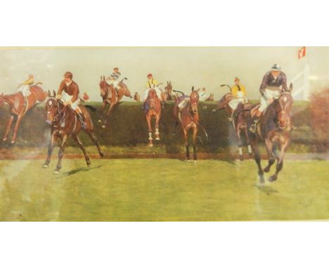 After Lionel Edwards
Colour hunting print and 
After Cecil Aldin
Colour hunting print
each signed in pencil on the mount