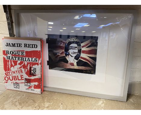 SEX PISTOLD JAMIE REID SIGNED PRINT WITH L-13 BOOK