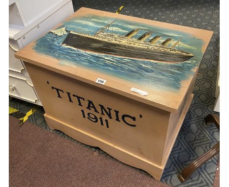 WOODEN TITANIC TRUNK