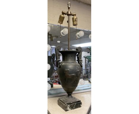 BRONZE NEO CLASSICAL URN LAMP - 68 CMS (H)