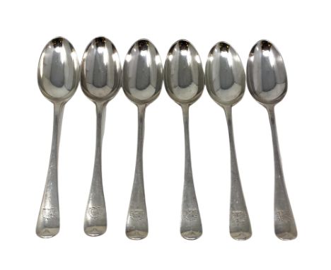 A set of six Edwardian silver table spoons, DJ Welby Ltd, London 1908. (6)  CONDITION REPORT: 474.7g. 