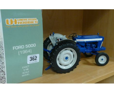 Universal Hobbies Ford 5000 scale model tractor in box 