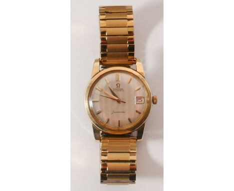 Gents vintage Omega Seamaster Automatic  wristwatch, on flexible plated strap