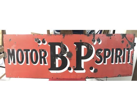 Vintage Motor BP spirit sign, 138x46cm approximately