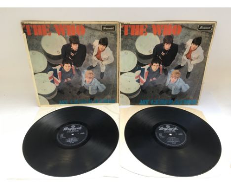 Two first UK pressings of the 'My Generation' LP by The Who, LAT8616 on the Brunswick label. One record is Ex, the other has 