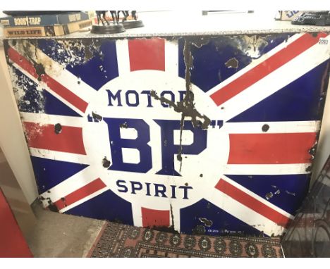 Vintage motor BP spirit sign, 138x92cm approximately