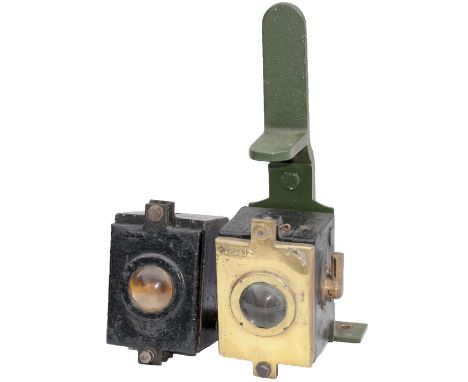 A pair of brass locomotive electric headlamps as used on LNER B1 locomotives and 03 diesel shunters. Both in excellent condit