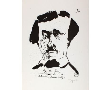 Janssen, Horst &nbsp;: (1929 Hamburg 1995). 7 Portraits in Lithographie u., Zinkographie. (19)66-68. Überwieg. sign. u. dat.,