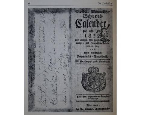 Goethe,J.W.v.: Elegie von Marienbad. Faksimile einer Urschrift September 1823. Faksim. u. Kommentarband in 2 Bdn. Ffm., Insel