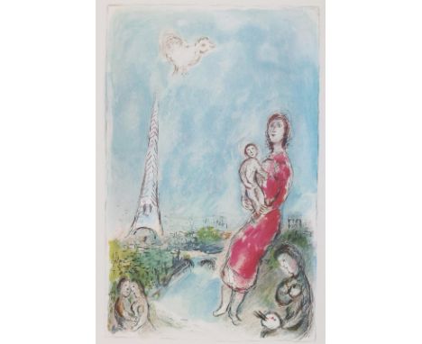 Derriere le miroir.: Nr. 246. Paris, Maeght 1981. Fol. Mit 1 dplblgr. Orig.-Farblithogr. von Marc Chagall sowie zahlr. tls. f