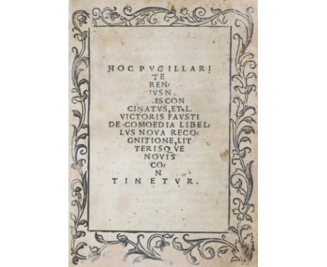 Terentius Afer,P.: Hoc pugillari Terentius numeris concinnatus, et L. Victoris Fausti de comoedia libellus nova recognitione,