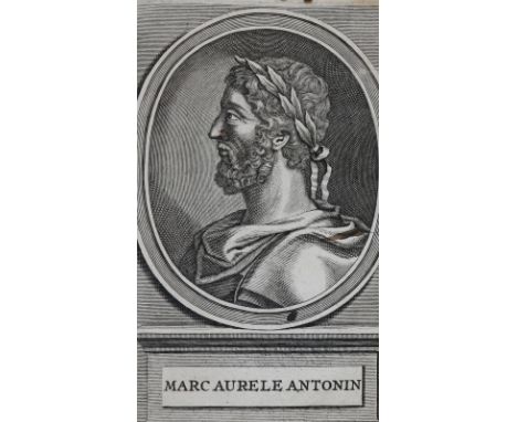 Marcus Aurelius.: Reflexions Morales. Avec des remarques de Mr. &amp; de Mad. Dacier. 5. ed. 2 in 1 Bd. Amsterdam, Janssonius