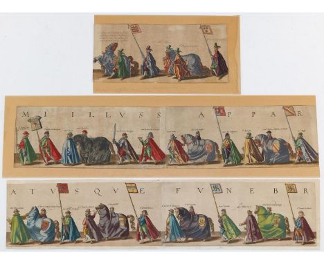 Goltzius, Hendrick: (1558 Muhlbrecht bei Venlo - Haarlem 1617). Trauerzug Willem von Oranges (Wilhelm von Oranien) in Delft. 