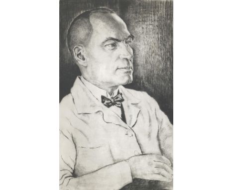 Rabinovitch, Gregor: (1884 St. Petersburg - Zürich 1958). 6 Bl. Radierungen, davon 3 Portraits.  ╔Portrait Paul Clairmont.╗ H